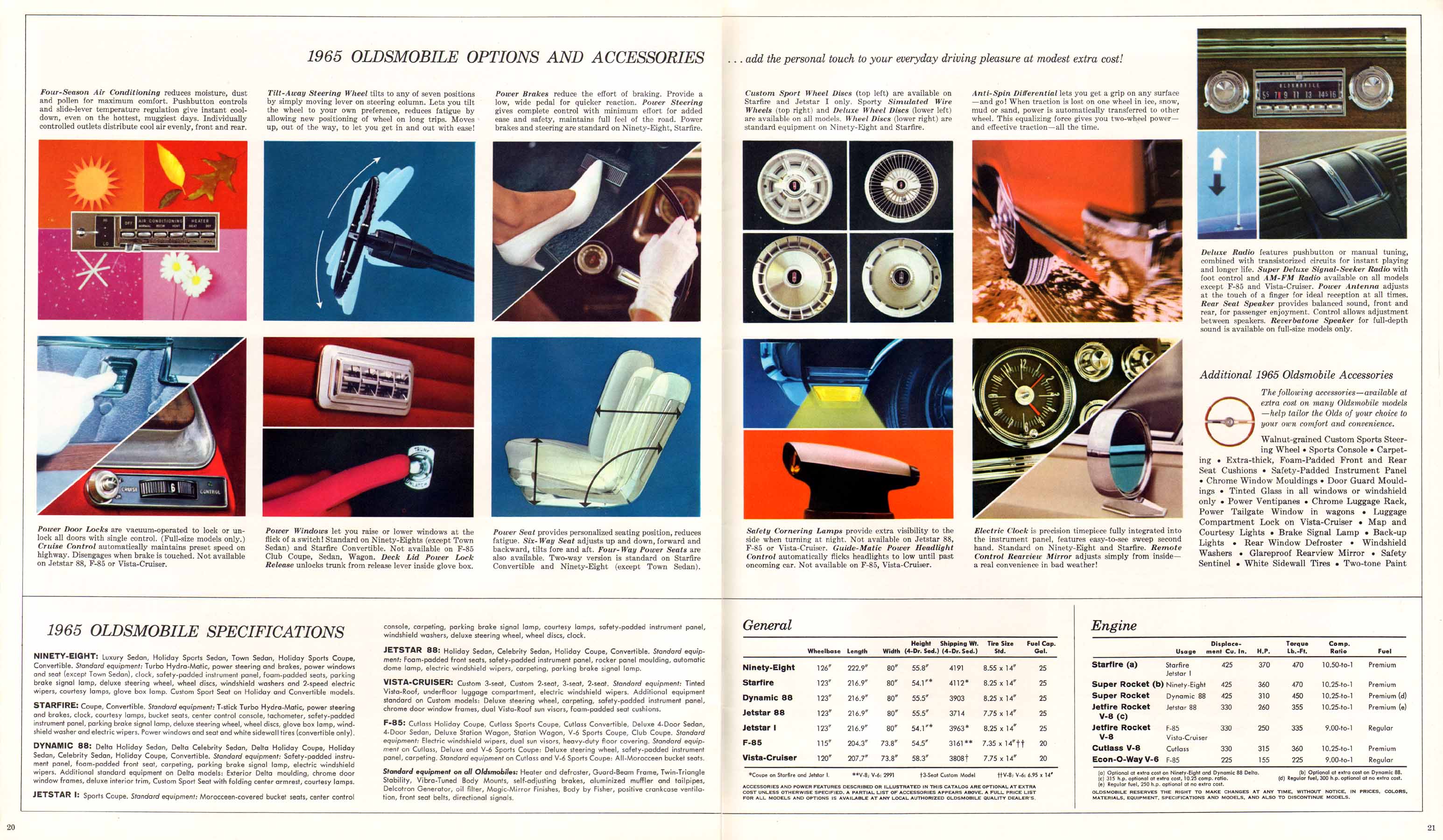 1965 Oldsmobile Motor Cars Prestige Brochure Page 7